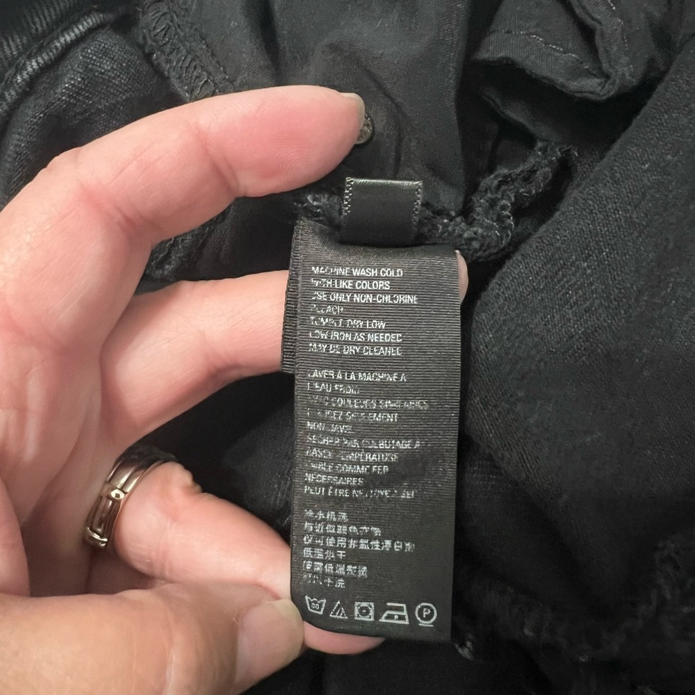 Free People Jeans Women's 31
Black We The Free Crvy Straight
Shooter Distressed - Picture 5 of 11